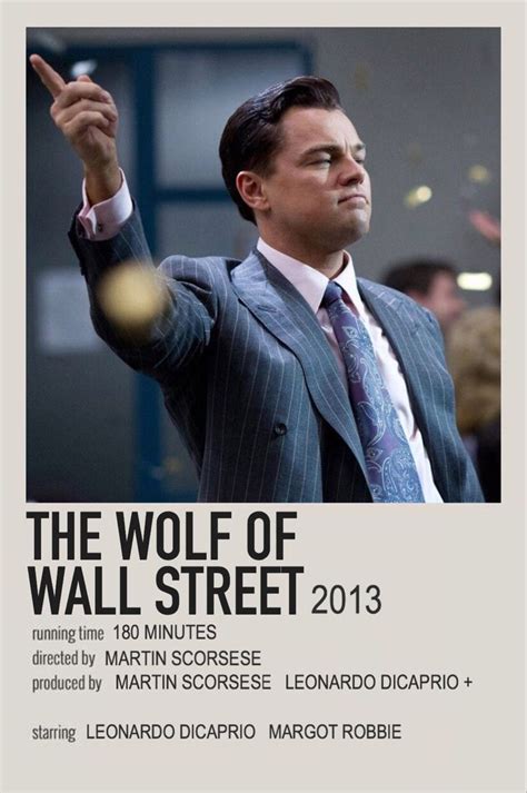 The Wolf Of Wall Street Wolf Of Wall Street Iconic Movie Posters