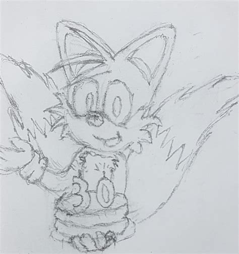 Tails 30th Birthday Quick Doodle By Alessnilsen On Deviantart
