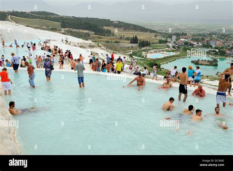 Pamukkale Bathers Hi Res Stock Photography And Images Alamy