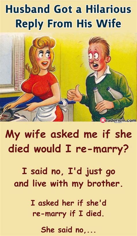 a funny joke about husband and wife
