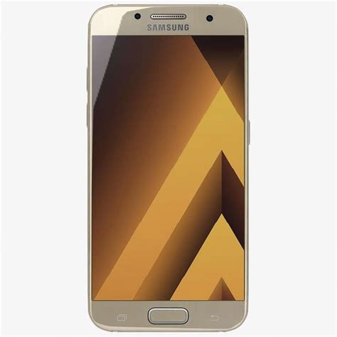 Samsung Galaxy A7 2017 Gold Sand Modelo 3d 15 Max Obj Unknown