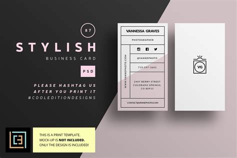stylish business card  business card templates