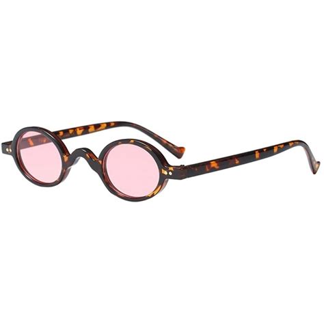 retro men women designer sunglasses round frame eyeglasses for summer pink cj18g7ay9iq