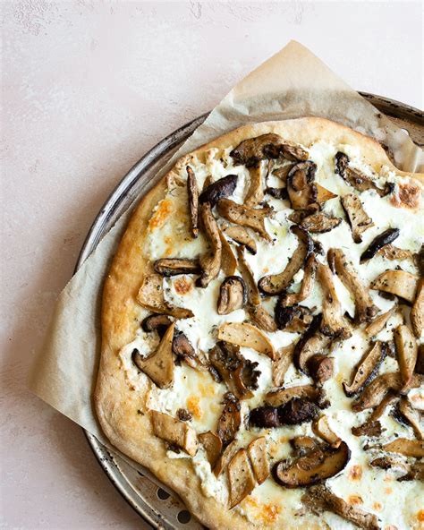 Gourmet Mushroom Pizza With Truffle Oil