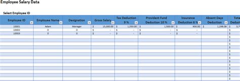 Printable Employee Payroll Template Excel 2017 Template124