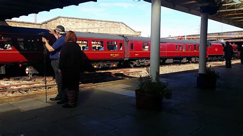 Steam Train Passing Through My Local Station Youtube