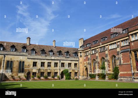 Buildings Of Pembroke College In Cambridge Great Britain Stock Photo