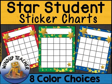 Star Reward Sticker Charts Teaching Resources
