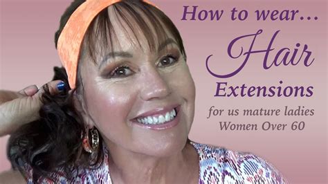 Hair Extensions How To Apply And Style For Women Over 60 Youtube