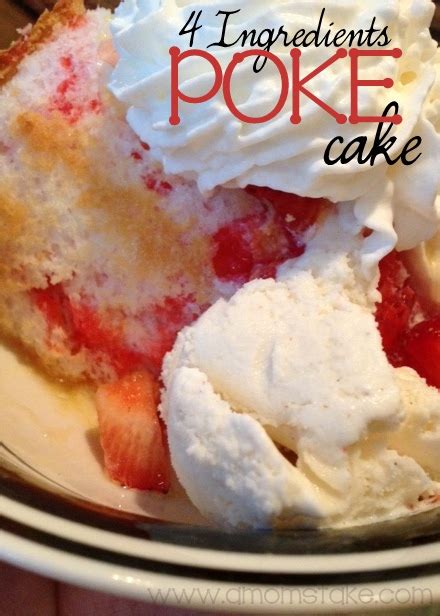 Strawberry Angel Food Poke Cake Recipe A Moms Take