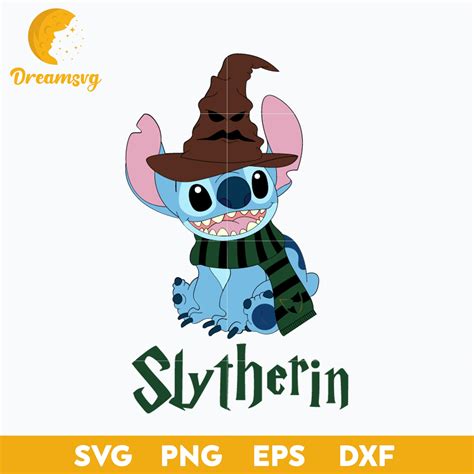 Stitch Harry Potter SVG, Stitch Slythenrin SVG, Stitch Halloween SVG