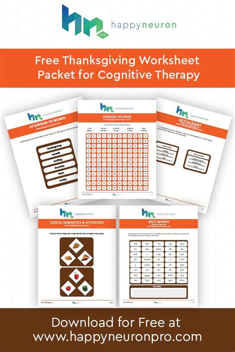 Cognition refers to all of the cognitive processes that are involved in learning, remembering, and using knowledge. Thanksgiving Worksheets | HappyNeuron Pro | Thanksgiving ...
