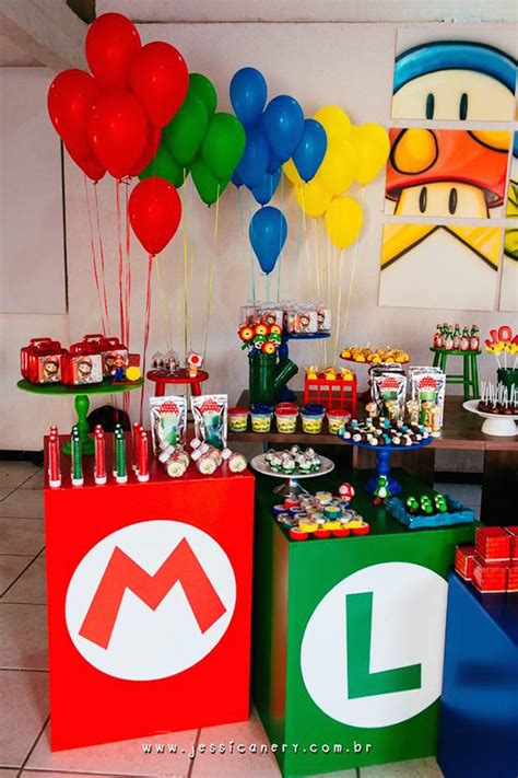 Super Mario Brothers Birthday Party Ideas Photo Of Catch My Party My