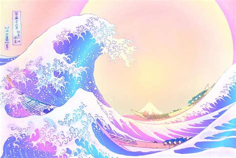 The Great Wave Off Kanagawa By Katsushika Hokusai Mixed Media By Irena