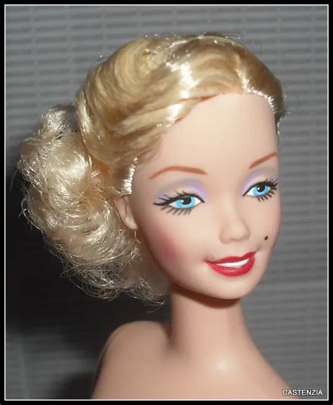 Nude Barbie Marilyn Monroe Gentlemen Prefer Blondes Blue Eyes Doll For