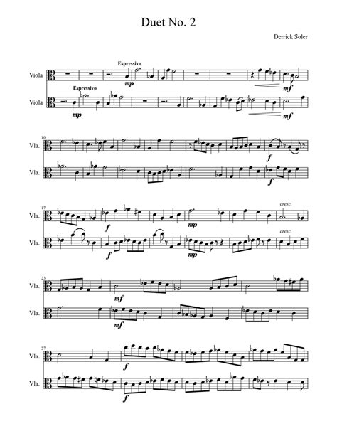 Viola Duet Sheet Music Download Free In Pdf Or Midi