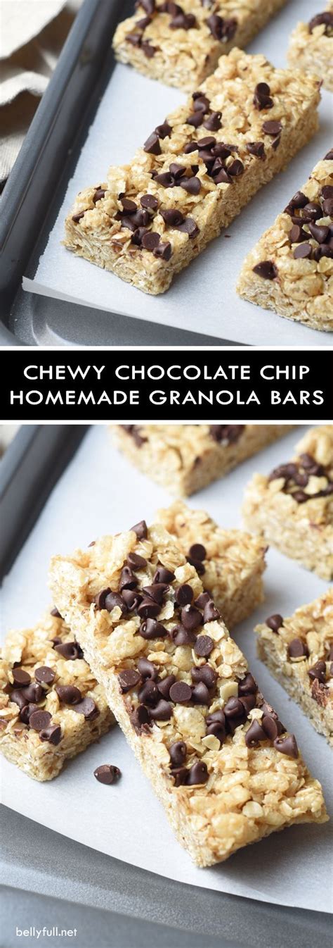 Add your favorite dried fruits, nuts, or even chocolate, you'll have delicious oat bars for breakfast or any. Chewy Chocolate Chip Granola Bars | Recipe | Chocolate ...