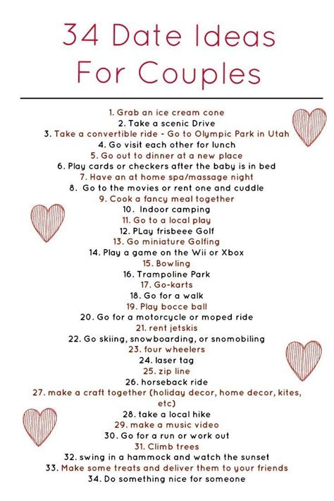 Date Night Ideas Ideas For Date Night Anniversary Ideas For Couples