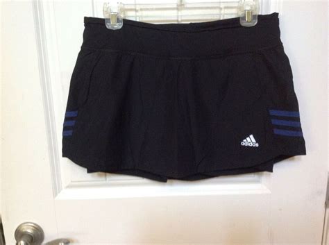 Adidas Climalite Response Elastic Waist Black Tennis Golf Skirtskort