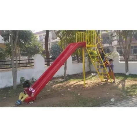Straight Red And Yellow Frp Playground Slides Age Group 3 12 Year At