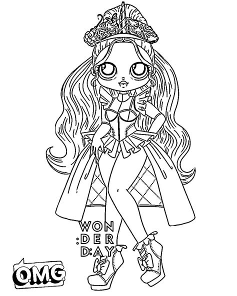 Lol Omg Dolls Coloring Pages Snowlicious Xcoloringscom Omg Dolls