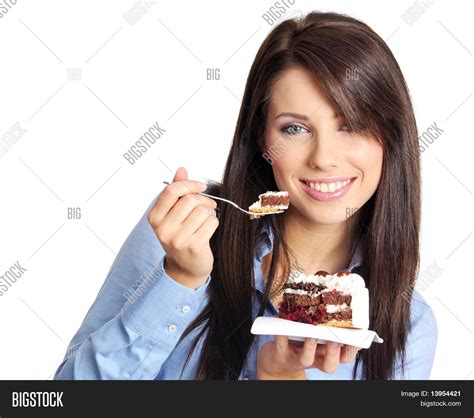 Woman Eating Cupcake Image And Photo Free Trial Bigstock
