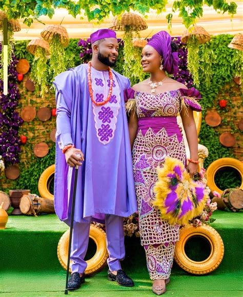 Classic Nigerian Couple Outfitsigbo Traditional Wedding Etsy In 2021 Nigerian Traditional