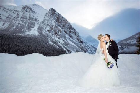 Fairytale Winter Wedding At The Fairmont Chateau Lake Louise Lake Louise