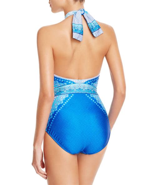 Lyst Gottex Jezebel Scoop Back One Piece Swimsuit In Blue