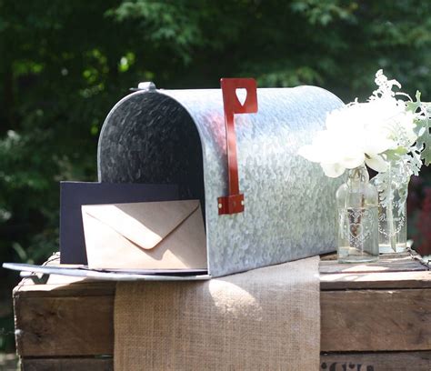 Thoughtful messages written on the wedding card accompanying gifts are special touches. Cute for cards - american style wedding mailbox by the ...