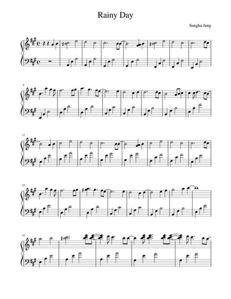Rainy Day Sheet Music For Piano Download Free In Pdf Or Midi