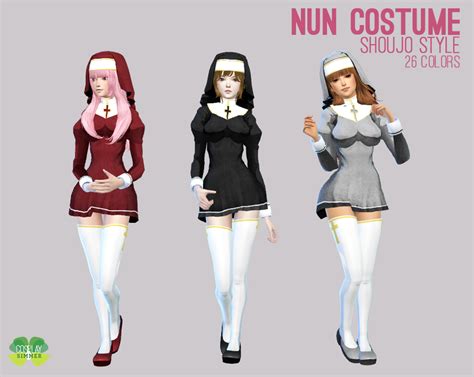 If you're looking for anime/game sims, you'll find them listed alphabetically by series in ts4 character sims. (P) The Sims 4 - Nun Costume - Cosplay Simmer | Sims 4 clothing, Sims 4, Sims