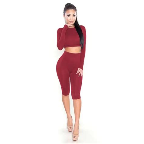 Fashion Sexy Two Piece Sets For Women Summer 2019 Female Slim Sexy Two Piece Set Short Top And