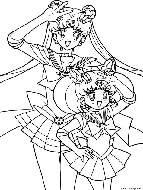 Coloriage Sailor Moon Manga Jecolorie Com