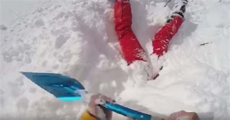 Skier Finds Woman Buried Under The Snow And Rescues Her From Certain