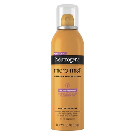 Neutrogena Micro Mist Airbrush Sunless Tan Spray Medium Oz Can Self Tanning Spray