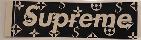 Supreme X Louis Vuitton Box Logo Sticker Supreme And