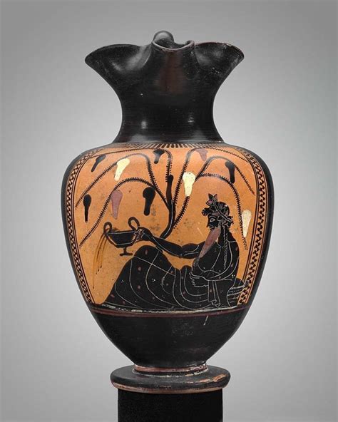 Over 1000 Athenian Vases Feature Images Of Dionysos Holding His