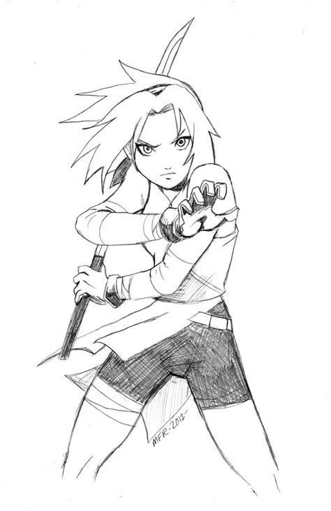 Quick Sketch Sakura Haruno 2 By Mr Sketche5 On Deviantart