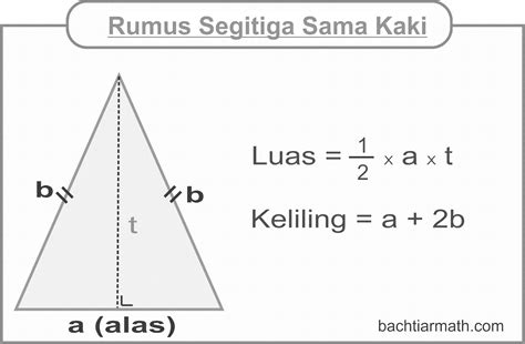 A = alas t = tinggi, tinggi segitiga membentuk sudut 90° terhadap. Rumus Luas, Keliling, Tinggi, dan Alas Segitiga Beserta ...