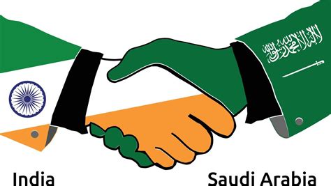 India Handshake With Saudi Arabia Best Usage For Business Or Any