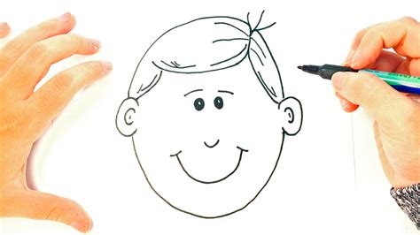 How To Draw Boy Face For Kids Its Easy If You Follow My Step By Step