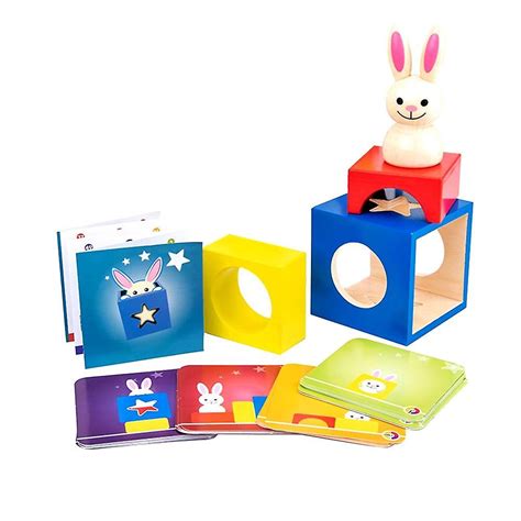Wooden Rabbit Magic Box With Secret Bunny Boo Hide And Seek Magic Game