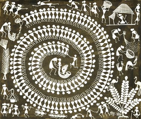 The Circle Dance Of Warli Tribe Exotic India Art