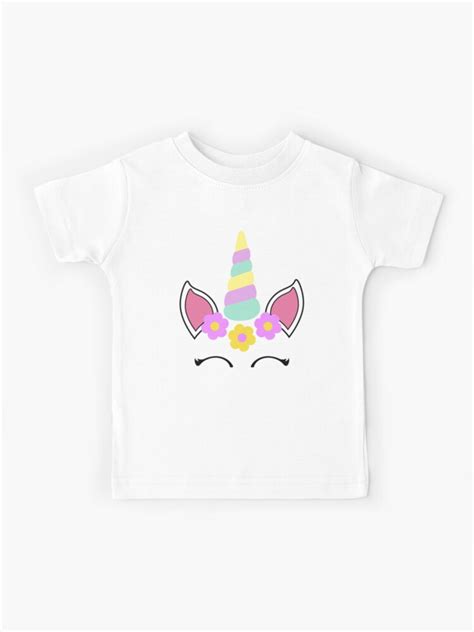 Camisetas Tops Y Blusas Ropa Niña Camiseta Para Niñas Con Diseño De Unicornio Y Arcoíris Para