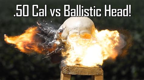 50 Cal Api Explodes Ballistic Head Ballistic High Speed Youtube