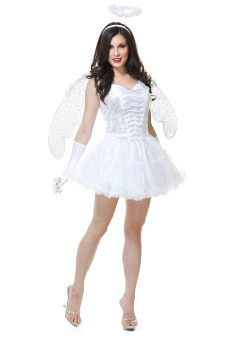 Womens White Angel Costume Halloween Costume Ideas 2023