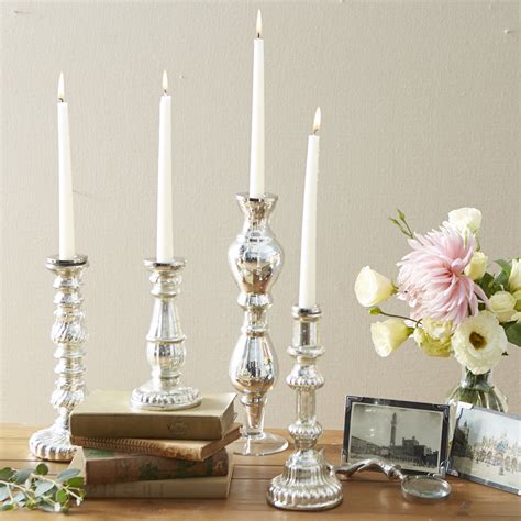 Birch Lane Mercury Glass Candlestick Holder And Reviews Wayfair