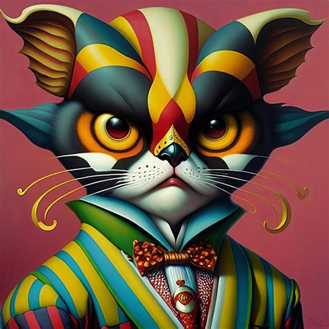 Fantasy Harlequin Cats On Behance