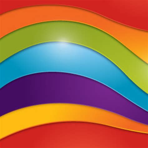 Wavy Rainbow Background Freevectors